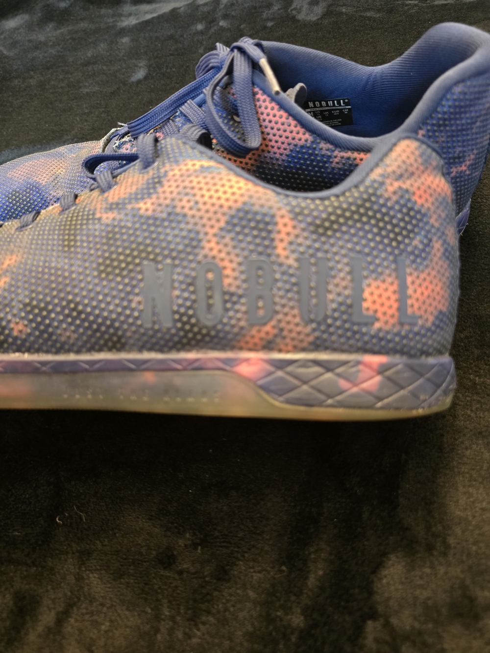Nobull Trainer+ Men's Athletic Shoes Blue & Orange US 14 - Picture 3 of 8